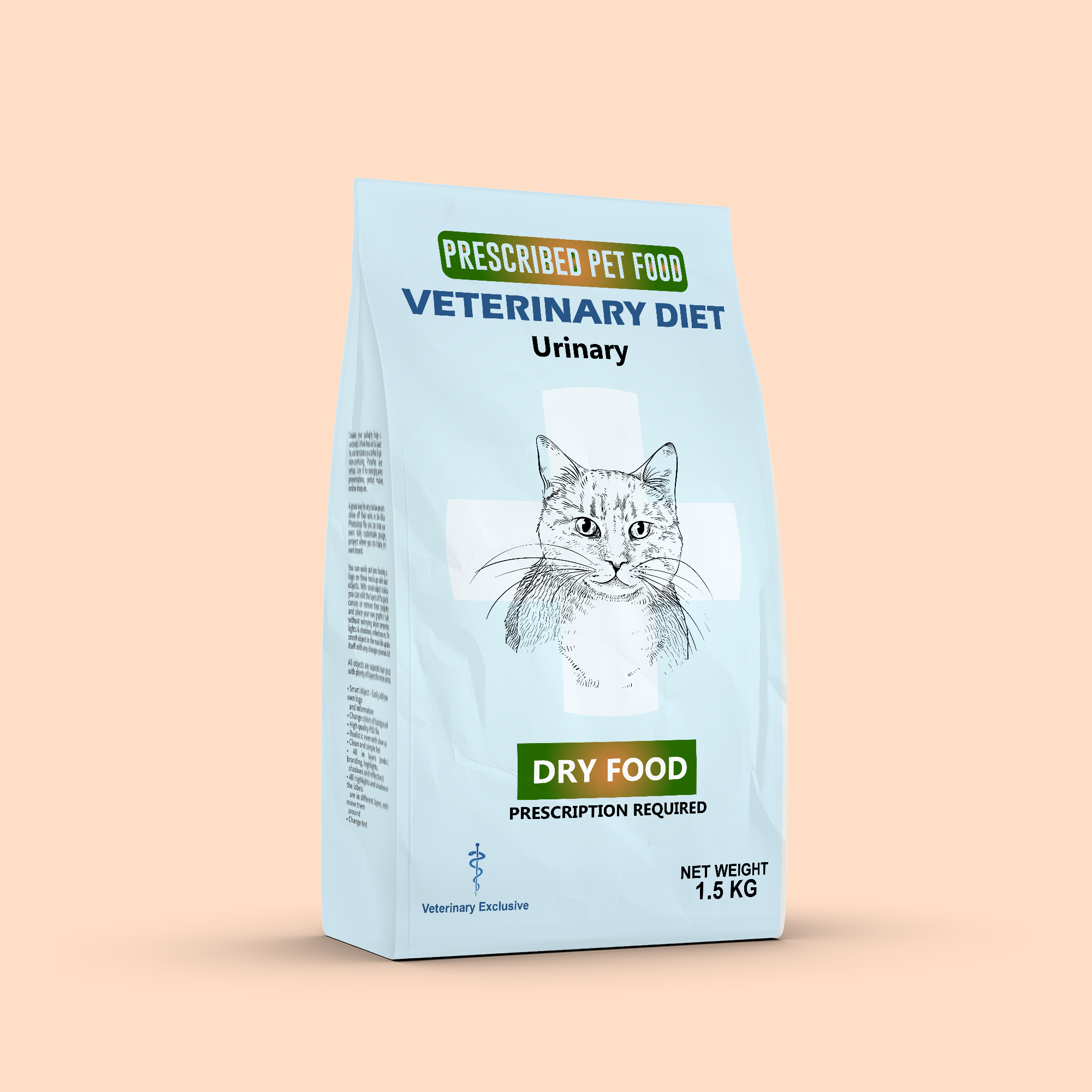 Prescription Diets Urinary Stress, Metabolic Weight + Urinary Care Chicken Dry Cat Food - 1.5Kg